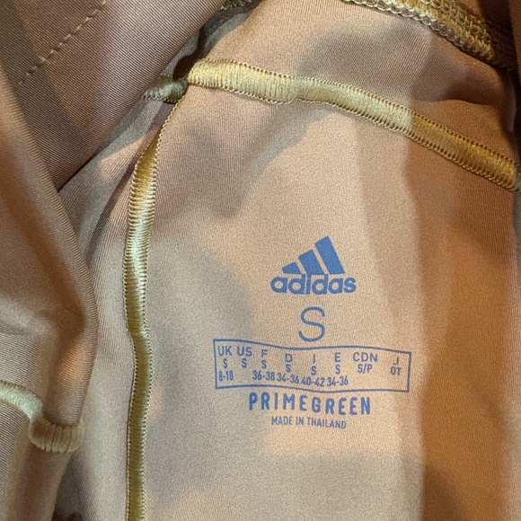 Adidas Leggings Gold & Yellow Women's S - Picture 4 of 6